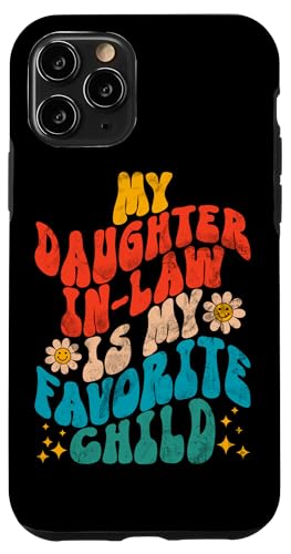 Meine Schwiegertochter ist mein Lieblingskind Retro Groovy Lustig Hülle für iPhone 11 Pro Meine Schwiegertochter ist mein Lieblingskind Retro Groovy Lustig Hülle für iPhone 11 Pro von Matching Family Daughter In Law Father Mother Tee
