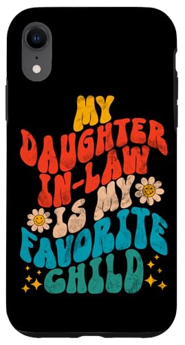 Meine Schwiegertochter ist mein Lieblingskind Retro Groovy Lustig Hülle für iPhone XR Meine Schwiegertochter ist mein Lieblingskind Retro Groovy Lustig Hülle für iPhone XR von Matching Family Daughter In Law Father Mother Tee