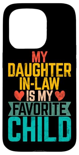 Meine Schwiegertochter ist mein Lieblingskind Retro-Schwiegermutter Hülle für iPhone 15 Pro Meine Schwiegertochter ist mein Lieblingskind Retro-Schwiegermutter Hülle für iPhone 15 Pro von Matching Family Daughter In Law Father Mother Tee