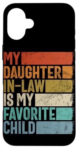 Meine Schwiegertochter ist mein Lieblingskind Retro-Schwiegermutter Hülle für iPhone 16 Plus Meine Schwiegertochter ist mein Lieblingskind Retro-Schwiegermutter Hülle für iPhone 16 Plus von Matching Family Daughter In Law Father Mother Tee