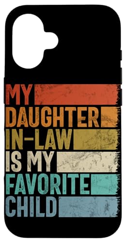 Meine Schwiegertochter ist mein Lieblingskind Retro-Schwiegermutter Hülle für iPhone 16 von Matching Family Daughter In Law Father Mother Tee