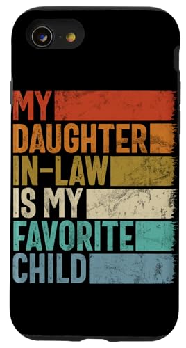 Meine Schwiegertochter ist mein Lieblingskind Retro-Schwiegermutter Hülle für iPhone SE (2020) / 7 / 8 von Matching Family Daughter In Law Father Mother Tee