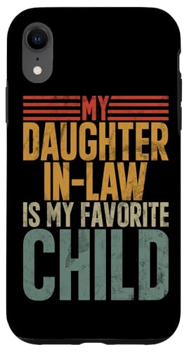 Meine Schwiegertochter ist mein Lieblingskind Retro-Schwiegermutter Hülle für iPhone XR Meine Schwiegertochter ist mein Lieblingskind Retro-Schwiegermutter Hülle für iPhone XR von Matching Family Daughter In Law Father Mother Tee