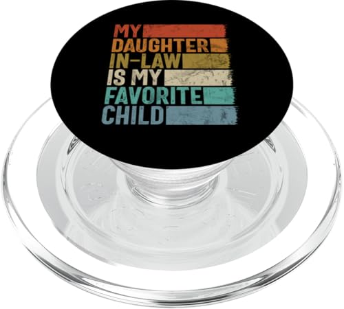 Meine Schwiegertochter ist mein Lieblingskind Retro-Schwiegermutter PopSockets PopGrip für MagSafe Meine Schwiegertochter ist mein Lieblingskind Retro-Schwiegermutter PopSockets PopGrip für MagSafe von Matching Family Daughter In Law Father Mother Tee