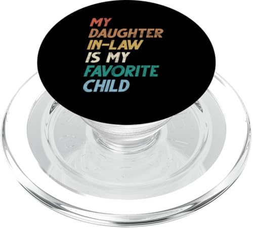 Meine Schwiegertochter ist mein Lieblingskind Retro-Schwiegermutter PopSockets PopGrip für MagSafe von Matching Family Daughter In Law Father Mother Tee