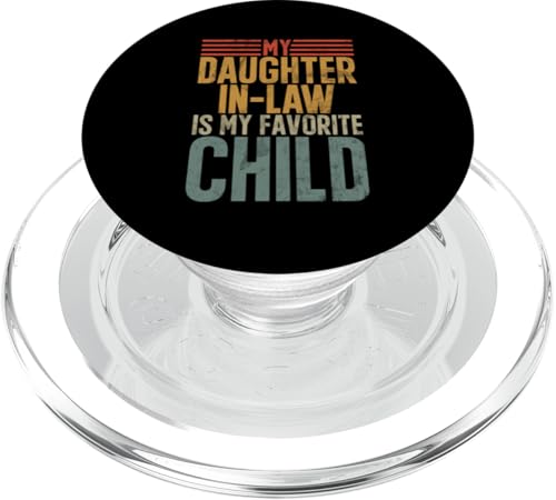 Meine Schwiegertochter ist mein Lieblingskind Retro-Schwiegermutter PopSockets PopGrip für MagSafe Meine Schwiegertochter ist mein Lieblingskind Retro-Schwiegermutter PopSockets PopGrip für MagSafe von Matching Family Daughter In Law Father Mother Tee