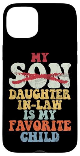 Meine Schwiegertochter ist mein Lieblingskind Vintage Replaced Son Hülle für iPhone 15 Plus Meine Schwiegertochter ist mein Lieblingskind Vintage Replaced Son Hülle für iPhone 15 Plus von Matching Family Daughter In Law Father Mother Tee