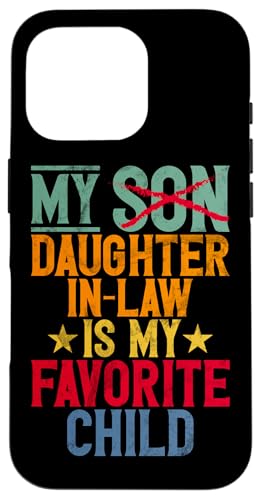 Meine Schwiegertochter ist mein Lieblingskind Vintage Replaced Son Hülle für iPhone 16 Pro Meine Schwiegertochter ist mein Lieblingskind Vintage Replaced Son Hülle für iPhone 16 Pro von Matching Family Daughter In Law Father Mother Tee