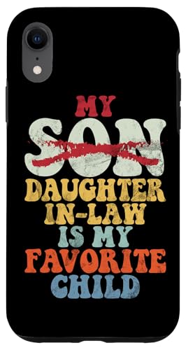 Meine Schwiegertochter ist mein Lieblingskind Vintage Replaced Son Hülle für iPhone XR Meine Schwiegertochter ist mein Lieblingskind Vintage Replaced Son Hülle für iPhone XR von Matching Family Daughter In Law Father Mother Tee