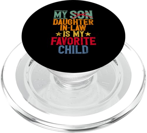 Meine Schwiegertochter ist mein Lieblingskind Vintage Replaced Son PopSockets PopGrip für MagSafe Meine Schwiegertochter ist mein Lieblingskind Vintage Replaced Son PopSockets PopGrip für MagSafe von Matching Family Daughter In Law Father Mother Tee