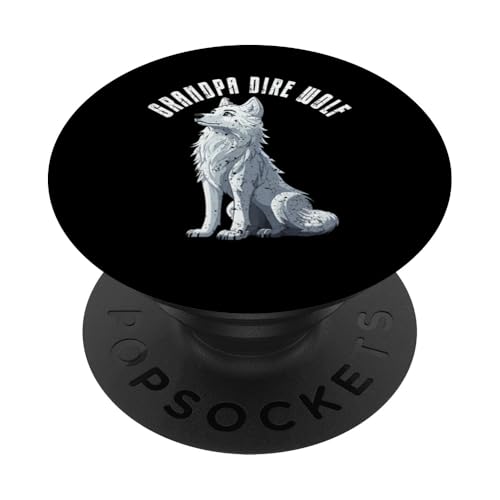 Grandpa Dire Wolf Shirt Matching Familientreffen Party Papa PopSockets Klebender PopGrip von Matching Family Dire Wolf Shirts NYC