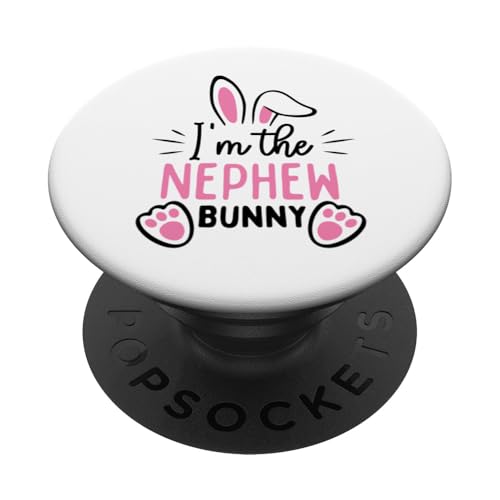Ich bin der Neffe, Hase, lustiger Mann, Ostern, Opa, Papa, Vater PopSockets Klebender PopGrip von Matching Family & Friends Easter Shopp