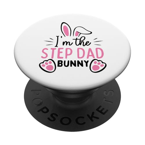 Ich bin der Stiefvater, Hase, lustiger Mann, Ostern, Opa, Papa, Vater PopSockets Klebender PopGrip von Matching Family & Friends Easter Shopp