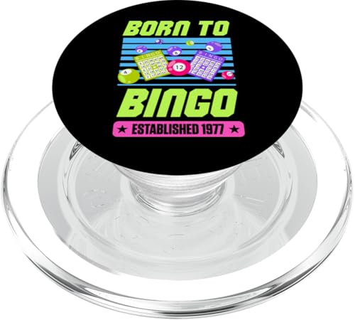 Born To Bingo Established 1977 Retro Bingo Thema Geburtstag PopSockets PopGrip für MagSafe Born To Bingo Established 1977 Retro Bingo Thema Geburtstag PopSockets PopGrip für MagSafe von Matching Retro Bingo Squad Birthday Party Supplies