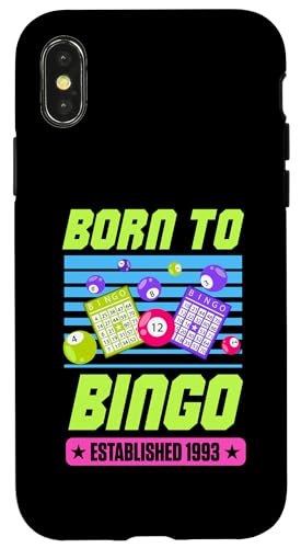 Born To Bingo wurde 1993 gegründet, Geburtstag im Retro-Bingo-Stil Hülle für iPhone X/XS Born To Bingo wurde 1993 gegründet, Geburtstag im Retro-Bingo-Stil Hülle für iPhone X/XS von Matching Retro Bingo Squad Birthday Party Supplies