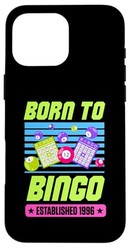 Born To Bingo wurde 1996 gegründet, Geburtstag im Retro-Bingo-Stil Hülle für iPhone 16 Pro Max Born To Bingo wurde 1996 gegründet, Geburtstag im Retro-Bingo-Stil Hülle für iPhone 16 Pro Max von Matching Retro Bingo Squad Birthday Party Supplies