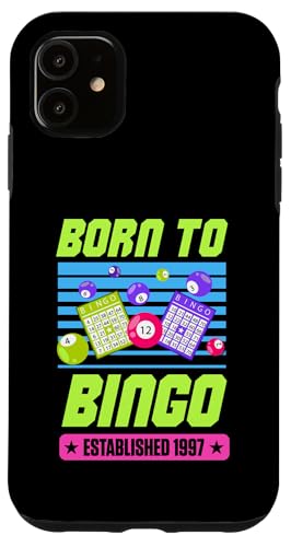 Born To Bingo wurde 1997 im Retro-Bingo-Thema gegründet, Geburtstag Hülle für iPhone 11 Born To Bingo wurde 1997 im Retro-Bingo-Thema gegründet, Geburtstag Hülle für iPhone 11 von Matching Retro Bingo Squad Birthday Party Supplies