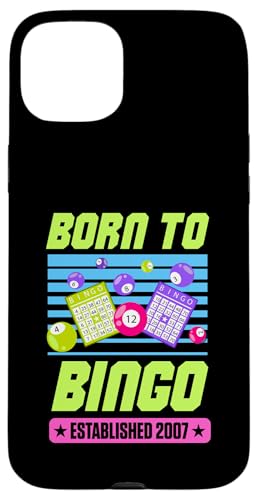 Born To Bingo wurde 2007 zum Geburtstag im Retro-Bingo-Stil gegründet Hülle für iPhone 15 Plus von Matching Retro Bingo Squad Birthday Party Supplies