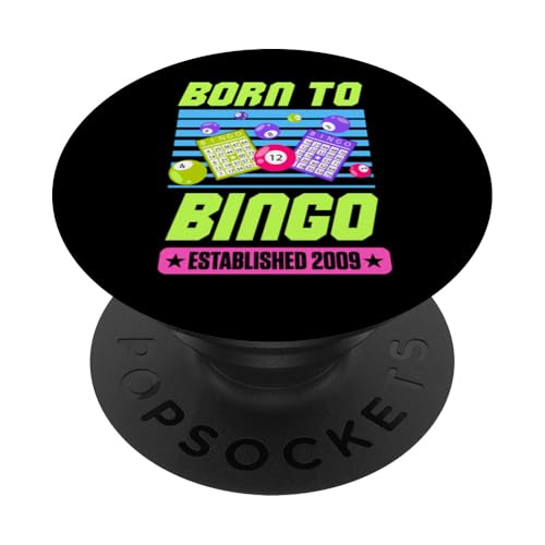 Born To Bingo wurde 2009 zum Geburtstag mit Retro-Bingo-Thema gegründet PopSockets Klebender PopGrip Born To Bingo wurde 2009 zum Geburtstag mit Retro-Bingo-Thema gegründet PopSockets Klebender PopGrip von Matching Retro Bingo Squad Birthday Party Supplies