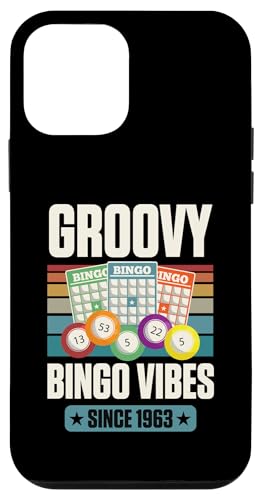 Groovy Bingo Vibes Seit 1963 Bingo Geburtstag Geburtsjahr Hülle für iPhone 12 mini von Matching Retro Bingo Squad Birthday Party Supplies