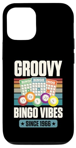 Groovy Bingo Vibes Seit 1966 Bingo Geburtstag Geburtsjahr Hülle für iPhone 12/12 Pro von Matching Retro Bingo Squad Birthday Party Supplies