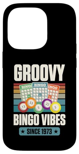Groovy Bingo Vibes Seit 1973 Bingo Geburtstag Geburtsjahr Hülle für iPhone 14 Pro von Matching Retro Bingo Squad Birthday Party Supplies