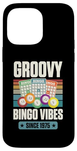 Groovy Bingo Vibes Seit 1975, Bingo, Geburtstag, Geburtsjahr Hülle für iPhone 14 Pro Max von Matching Retro Bingo Squad Birthday Party Supplies