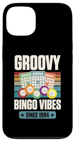 Groovy Bingo Vibes Seit 1994 Bingo Geburtstag Geburtsjahr Hülle für iPhone 13 von Matching Retro Bingo Squad Birthday Party Supplies
