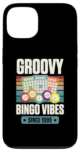 Groovy Bingo Vibes Seit 1999 Bingo Geburtstag Geburtsjahr Hülle für iPhone 13 von Matching Retro Bingo Squad Birthday Party Supplies