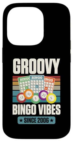 Groovy Bingo Vibes Seit 2006 Bingo Geburtstag Geburtsjahr Hülle für iPhone 14 Pro von Matching Retro Bingo Squad Birthday Party Supplies