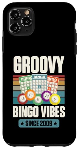 Groovy Bingo Vibes Seit 2009, Bingo, Geburtstag, Geburtsjahr Hülle für iPhone 11 Pro Max von Matching Retro Bingo Squad Birthday Party Supplies