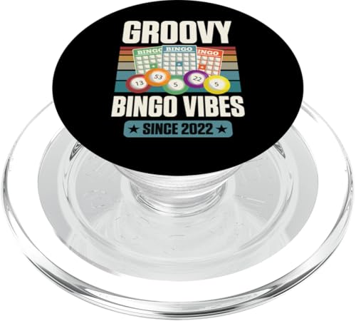 Groovy Bingo Vibes Seit 2022 Bingo Geburtstag Geburtsjahr PopSockets PopGrip für MagSafe Groovy Bingo Vibes Seit 2022 Bingo Geburtstag Geburtsjahr PopSockets PopGrip für MagSafe von Matching Retro Bingo Squad Birthday Party Supplies