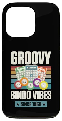 Groovy Bingo Vibes seit 1968, Bingo, Geburtstag, Geburtsjahr Hülle für iPhone 13 Pro von Matching Retro Bingo Squad Birthday Party Supplies