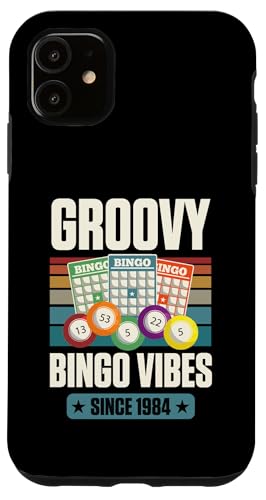 Groovy Bingo Vibes seit 1984, Bingo, Geburtstag, Geburtsjahr Hülle für iPhone 11 Groovy Bingo Vibes seit 1984, Bingo, Geburtstag, Geburtsjahr Hülle für iPhone 11 von Matching Retro Bingo Squad Birthday Party Supplies