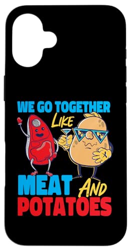 Wir gehen zusammen wie Fleisch und Kartoffeln Hülle für iPhone 16 Plus von Matching Romantic Partner Love Designs For Couples
