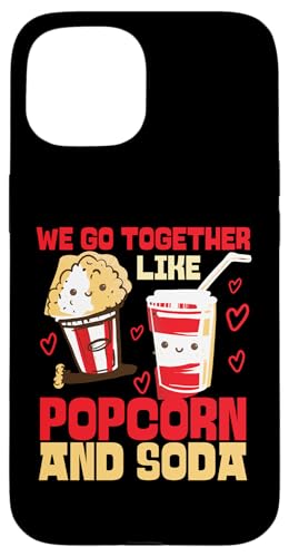 Wir gehen zusammen wie Popcorn und Soda Hülle für iPhone 15 von Matching Romantic Partner Love Designs For Couples