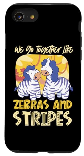 Wir passen zusammen wie Zebras und Streifen Hülle für iPhone SE (2020) / 7 / 8 von Matching Romantic Partner Love Designs For Couples
