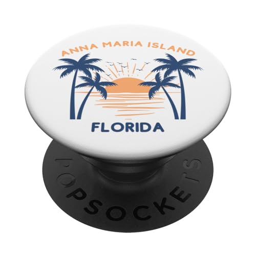 Anna Maria Island Florida Strandurlaub PopSockets Klebender PopGrip von Matching Trip Palm Trees and Sunsets