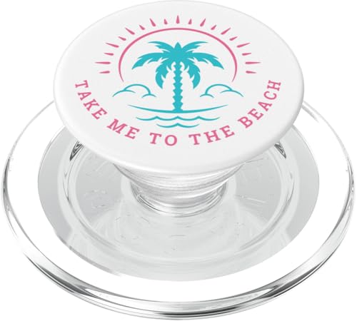 Damen Retro Take Me To The Beach Sommer Strand Urlaub PopSockets PopGrip für MagSafe Damen Retro Take Me To The Beach Sommer Strand Urlaub PopSockets PopGrip für MagSafe von Matching Trip Palm Trees and Sunsets