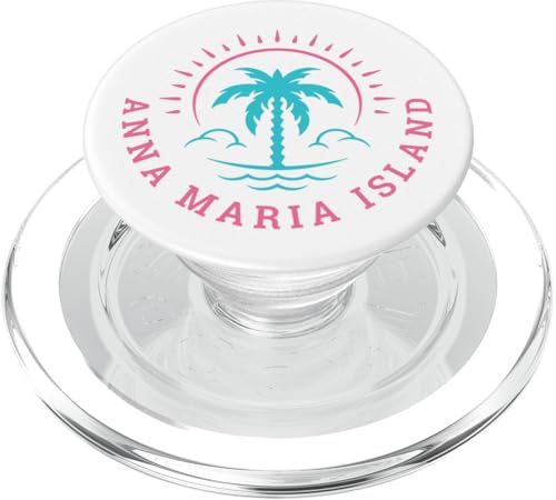 Retro Anna Maria Island Sommer Strand Urlaub PopSockets PopGrip für MagSafe von Matching Trip Palm Trees and Sunsets