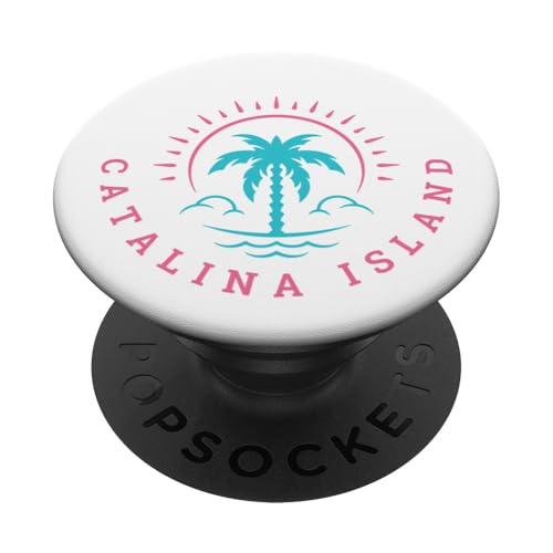 Retro Catalina Island California Sommer Strand Urlaub PopSockets Klebender PopGrip Retro Catalina Island California Sommer Strand Urlaub PopSockets Klebender PopGrip von Matching Trip Palm Trees and Sunsets