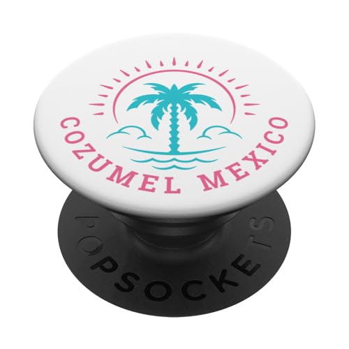 Retro Cozumel Mexiko Sommer Strand Urlaub PopSockets Klebender PopGrip Retro Cozumel Mexiko Sommer Strand Urlaub PopSockets Klebender PopGrip von Matching Trip Palm Trees and Sunsets