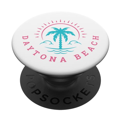 Retro Daytona Beach Florida Sommer Strand Urlaub PopSockets Klebender PopGrip von Matching Trip Palm Trees and Sunsets