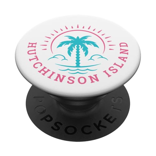 Retro Hutchinson Island Florida Sommer Strand Urlaub PopSockets Klebender PopGrip Retro Hutchinson Island Florida Sommer Strand Urlaub PopSockets Klebender PopGrip von Matching Trip Palm Trees and Sunsets