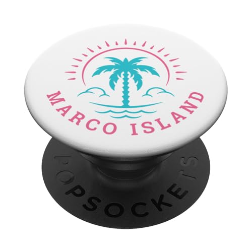 Retro Marco Island Florida Sommer Strand Urlaub PopSockets Klebender PopGrip Retro Marco Island Florida Sommer Strand Urlaub PopSockets Klebender PopGrip von Matching Trip Palm Trees and Sunsets
