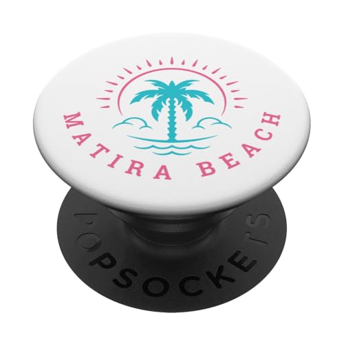 Retro Matira Beach Bora Bora Sommer Strand Urlaub PopSockets Klebender PopGrip von Matching Trip Palm Trees and Sunsets