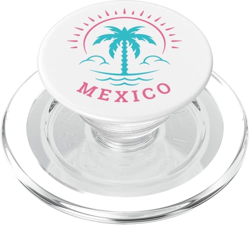 Retro Mexiko Sommer Strand Urlaub PopSockets PopGrip für MagSafe Retro Mexiko Sommer Strand Urlaub PopSockets PopGrip für MagSafe von Matching Trip Palm Trees and Sunsets