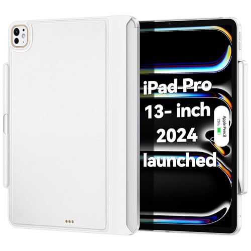 Magic-Keyboard Kompatibel Hülle für iPad Pro-33.0 cm M4 2024:Cover mit Apple Pencil Halter für Smart MagicKeyboard Folio Slim Durability, mit strapazierfähigem Leder (Tastatur nicht im Lieferumfang von Matekxy