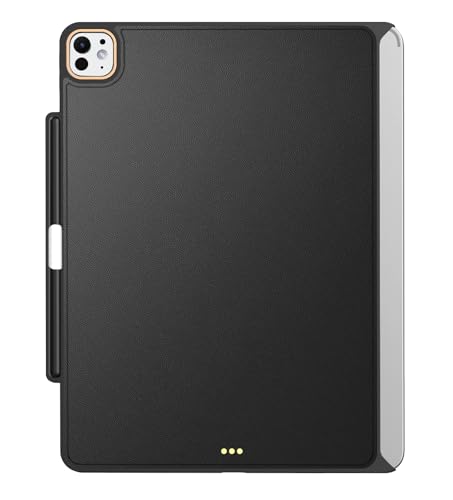 Schutzhülle für iPad Pro 11 Zoll M4 2024 kompatibel mit Magic Keyboard, Cover mit Apple Pencil Halter für Smart MagicKeyboard Folio Slim Durability, (Tastatur nicht im Lieferumfang enthalten), Schwarz von Matekxy