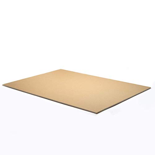Materia Prima Schaumstoffplatte für Modellbau, Schilder und Träger. Schaumstoffkarton zum Basteln. Leicht zu schneidende expandierte Polystyrolplatte. Foamboard Kapa Platte. Braun, 50x70 cm x 5 mm. von Materia Prima